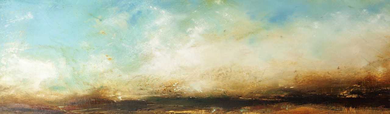 Paula-Dunn-Hope-Gallery-Hebden-Bridge-Pennines-Caldervalley-Moors-Blue-clouds-original-painting-oil